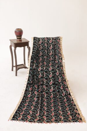 Black Velvet Shawl SH-22