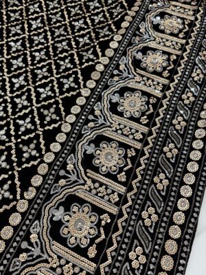 Black Velvet Shawl SH-25